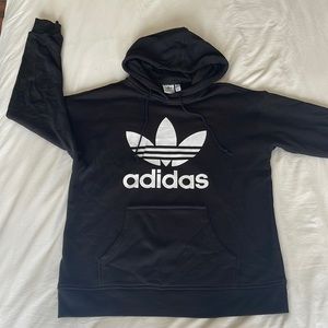 Black Adidas originals trefoil hoodie